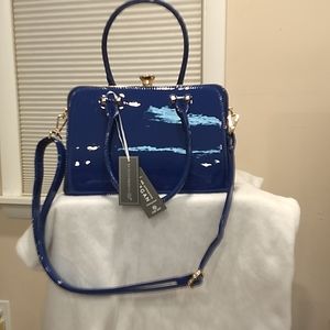 Vegan patent leather handbag